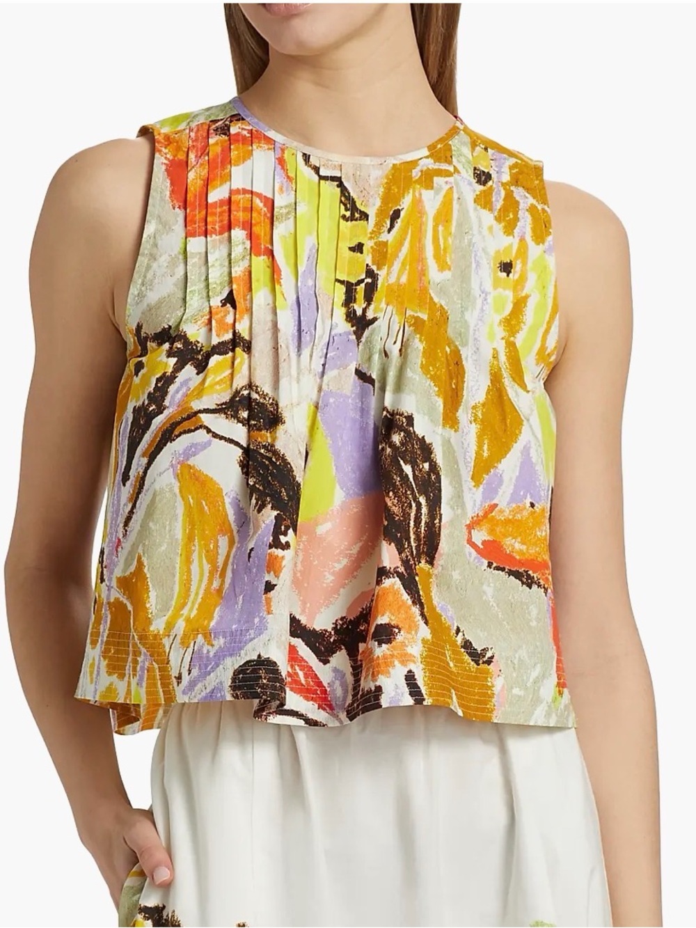 Marie Oliver Letta Floral Sleeveless Top XS